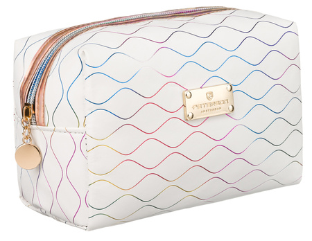 A white single-compartment travel vanity case PTN KOS-L02-F White Peterson