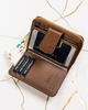 Portfel damski skóra naturalna+PU PTN PS115-HNL Brown