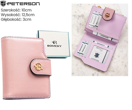 Portfel damski skórzany PTN 76112-BFBC Red