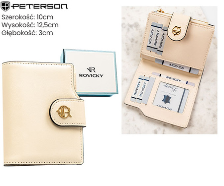 Portfel damski eko R-012-JK6 Beige