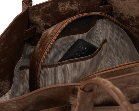 Torebka damska PU PTN TOR-ALE-25 Brown