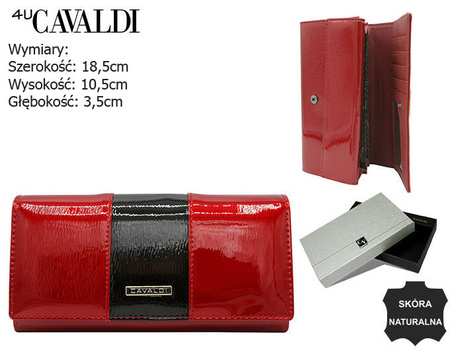 Portfel damski skórzany H22-3-SH9 Red