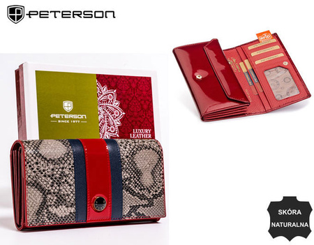 Portfel skórzany RFID PETERSON PTN ST-411