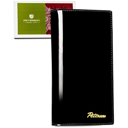 Portfel damski skórzany PTN LJ-421431 Black-Gold