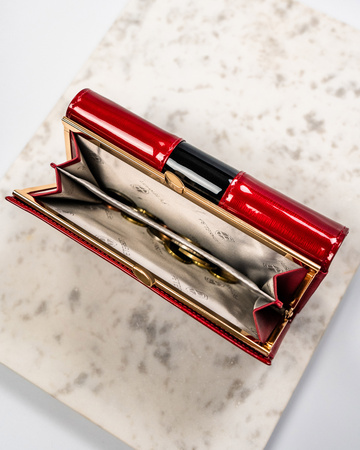 Portfel damski skórzany PTN PH24-FO-3-SH Red