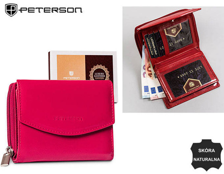 Portfel skórzany RFID PETERSON PTN RD-29-GCL
