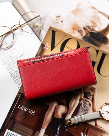 Portfel skórzany PTN SM-466 Red