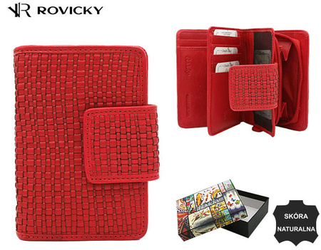 Leather wallet RFID ROVICKY R-613-DDW
