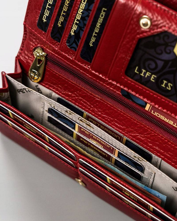 PETERSON PTN 421028-SG RFID leather wallet