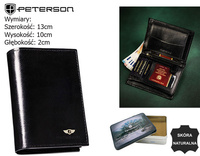 PETERSON PTN 333-P RFID leather wallet