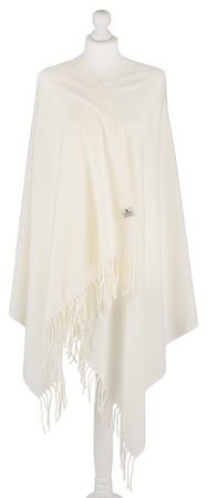 Large Women's Plaid Scarf with Fringes by Peterson SP100 Grey