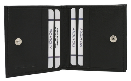Portfel damski skórzany R-23-26-LFN Black