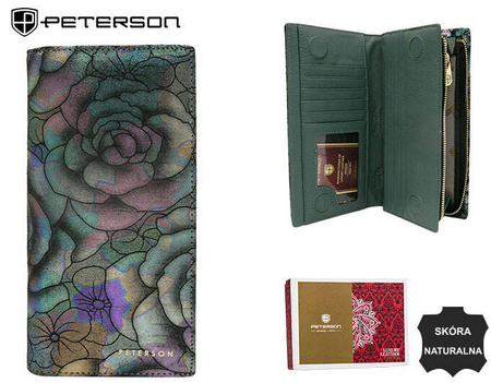 Portfel skórzany RFID PETERSON PTN 421431-MD