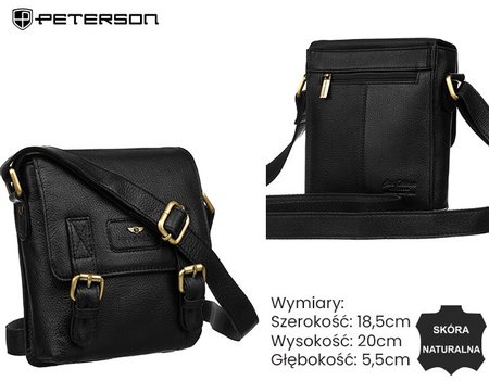 Torba skórzana PTN 996-S-NDM Black