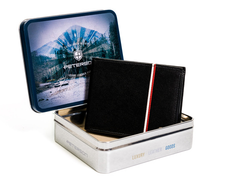 Portfel skórzany RFID PETERSON PTN 304P-01