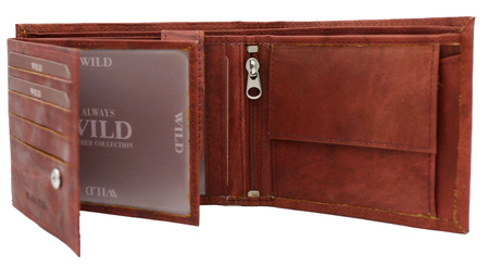 Portfel męski skórzany AW-N6-MAL R.Brown