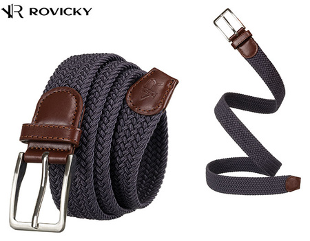 Pasek Parciany R-PAR-PU-115 D.Grey-Brown