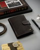 Men's leather wallet N62L-RVT-3227 D.Brown