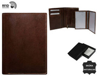 Men's leather wallet N74-VT-NL BROWN