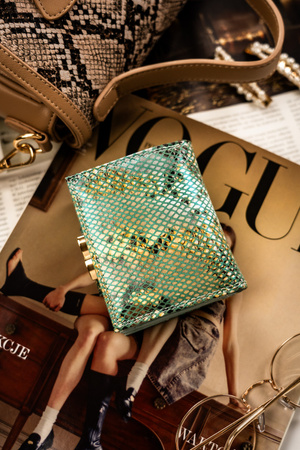 Portfel damski ze skóry naturalnej PETERSON PTN 42329-SFL Blue