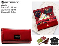Portfel damski skórzany PTN PH27-1-SAF Red