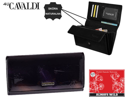 Portfel damski skóra+PU PN22-YM-BL Purple