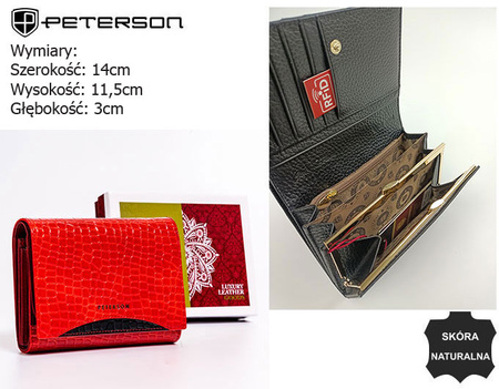 PETERSON PTN MC-445 RFID leather wallet