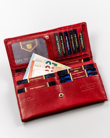 Portfel skórzany PTN KA-23 Red