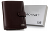 Portfel skórzany RFID ROVICKY PC-104L-BAR Brown