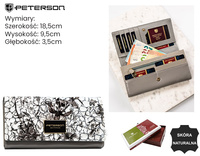 Portfel damski skóra+PU PH27-LFL Black