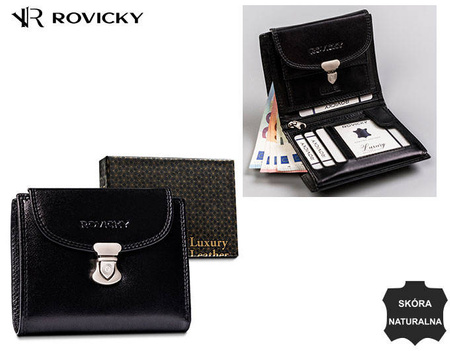 Portfel damski skórzany R-RD-39-GCL Black