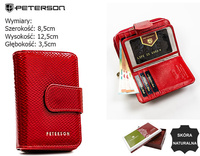 Portfel damski skórzany PTN 425214-DSL Red