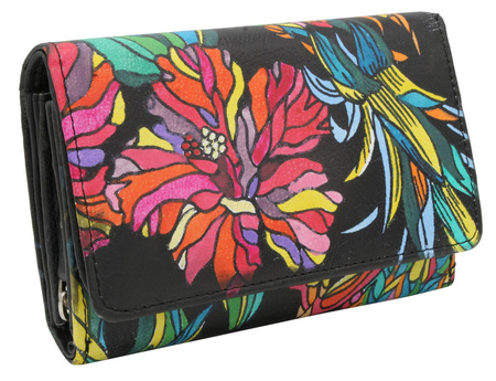 Women's leather wallet R-N0493-ART