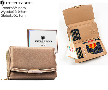 Portfel damski skórzany PTN 76112-BFBC Red