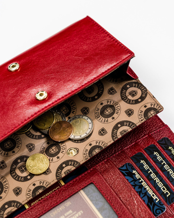 Portfel damski skórzany PTN PL-411 Red