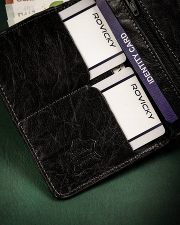 Etui na dokumenty skórzane OKL-CRCL Black