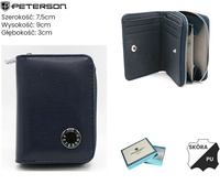 Portfel damski skóra+PU PTN PX33-F773 Navy