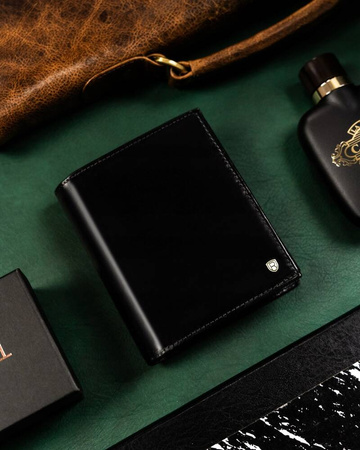 ROVICKY 22316-VT-RVT Black RFID leather wallet