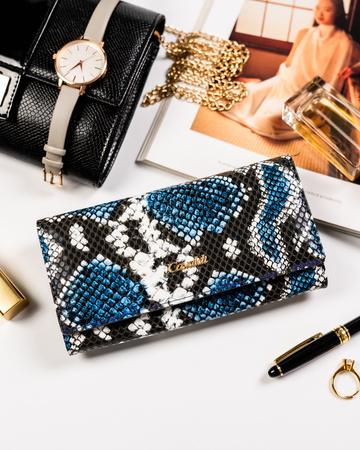 Leather & leatherette wallet RFID 4U CAVALDI PX24-DNH