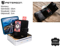 Portfel skórzany RFID PETERSON PTN 348ZA