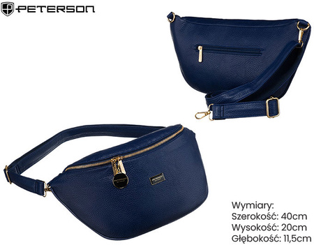 Saszetka nerka PU PTN SSY-3-F19 Navy