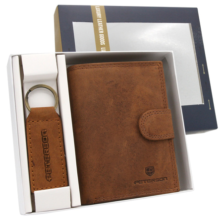 PTN SET-M-1542L-CHM Leather Set Cognac