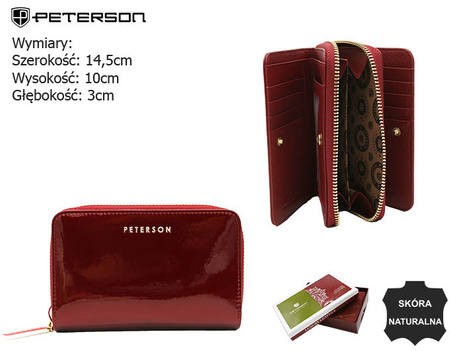 Portfel damski skórzany PTN BC-418 Red