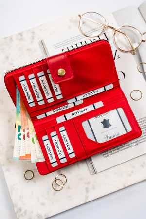 Portfel damski PU R-POR-01-DSV Red