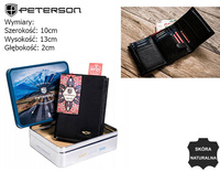Peterson leather RFID wallet PTN 348A-5934