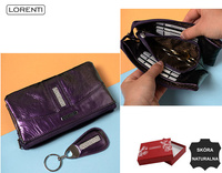 Portfel damski skórzany+brelok 76121-