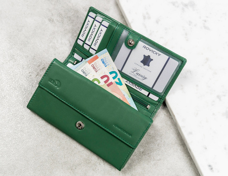 Portfel skórzany RD-08-GCL Turquoise