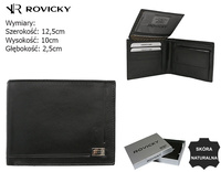 Men's Leather Wallet CPR-06-NBAR Black