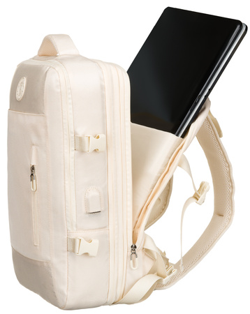 Plecak podróżny PTN 24421 Ecru