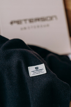 Large Women's Scarf with Fringes Peterson PTN SPV73 Black